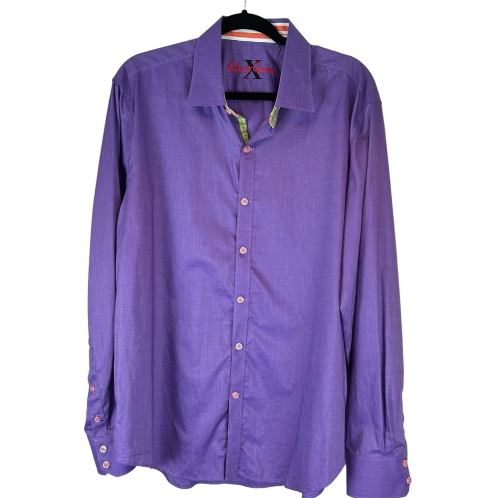 Robert Graham Purple Men's Shirt